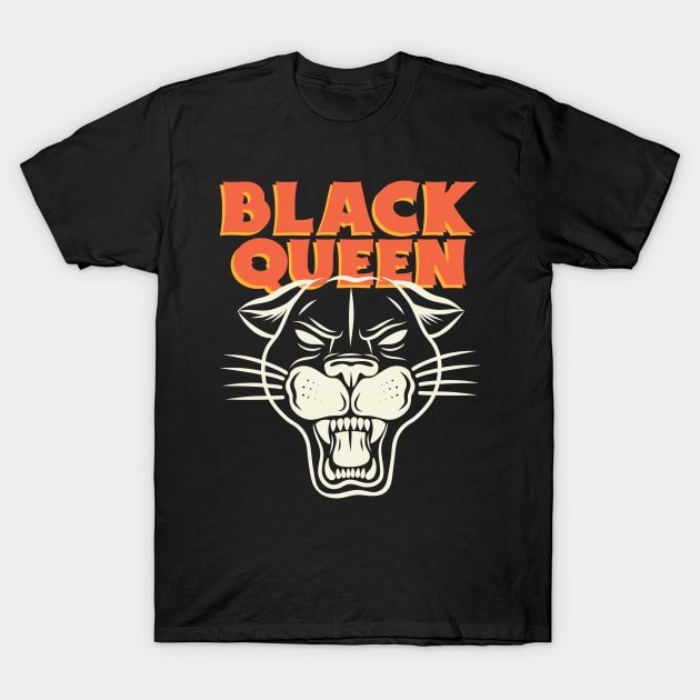 black queen T-Shirt by WOAT